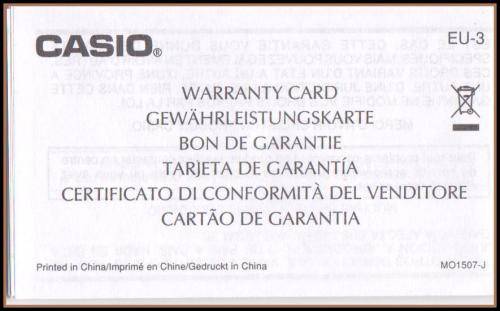 **CASIO FORESTER ***FT500WC