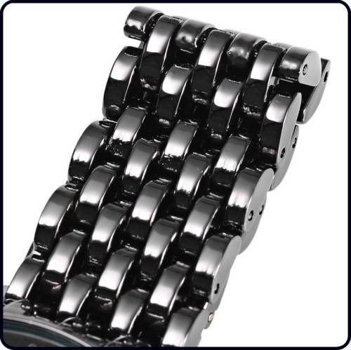 -- * **ELEGANT  SINOBI ALL STEEL BLACK ANALOG DRESS WATCH**