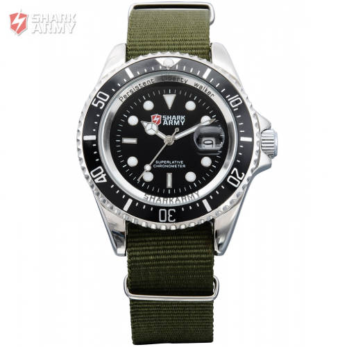 *FREE COURIER** SHARK ARMY-Luxury Men Date  Quartz Military Sport Wrist Watch** From: United St