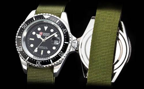 *FREE COURIER** SHARK ARMY-Luxury Men Date  Quartz Military Sport Wrist Watch** From: United St