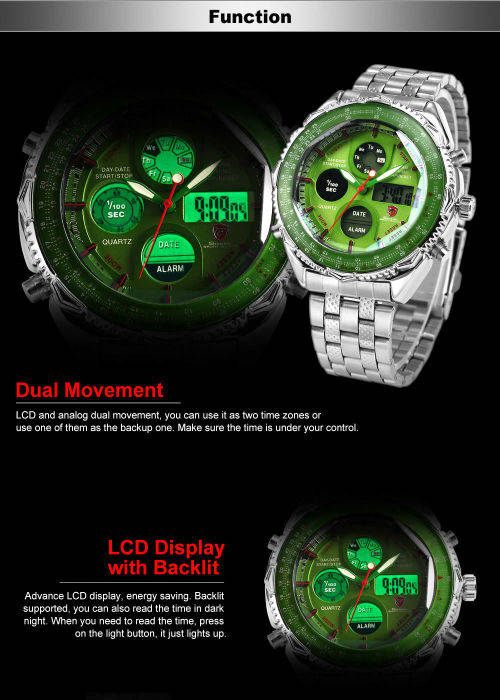 $45.00* Official SHARK Green New Quartz Army Mens Sport Wrist Watch*
