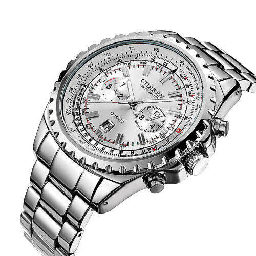 ** ALL STEEL 8053 **  by CURREN® * SILVER *