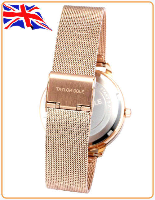 From UK ** Magnifisant*Taylor Cole Lady Georgeos Steel Band Bracelet Luxury Watch*FREE SHIPPING*
