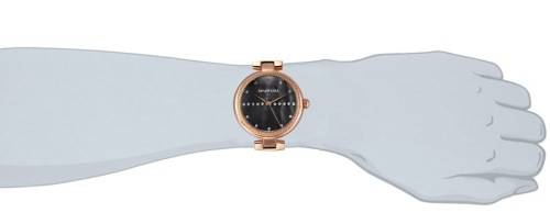 From UK* ($89.00) Magnifisant*Taylor Cole Lady Georgeos Black Leather Band  Luxury Watch*