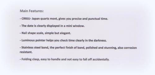 CRRJU 2210  -Quality Unisex Solid Built Analog Watch *Rose Gold *