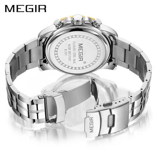 *** Megir (2087)  Brand** Top Watch* New Style  Big Luxury Men Quartz Watch CHRONOGRAPH * 6 HANDS *