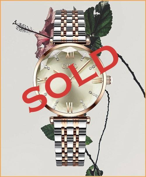 Civo *8059C* Ladies  Luxury  Watch **Rose Dial **