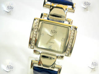 -ALTAV LADIES HIGH  FASHION BLUE STRAP  WATCH-