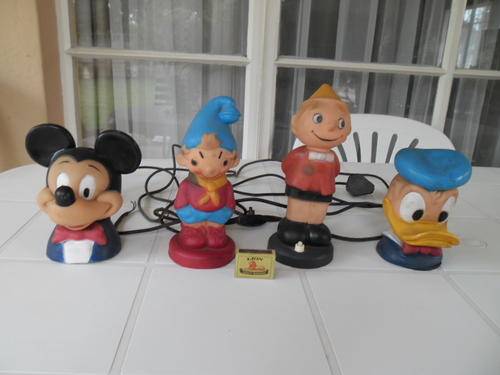 4 - Vintage Plastic Lamps