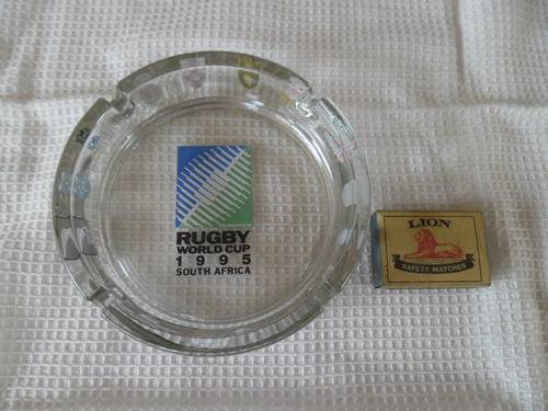 Rare 1995 word cup Rugby glass astray