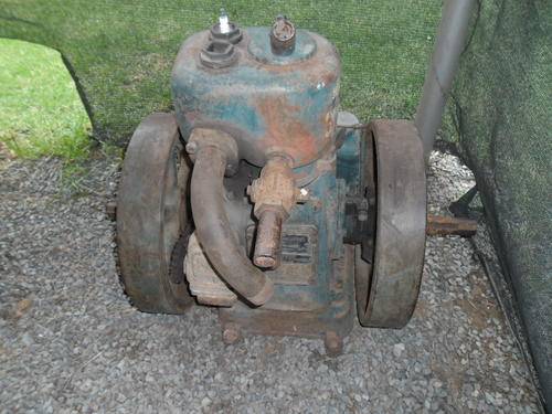 old heavy original Lister stationary engine for pumping water 720mm high