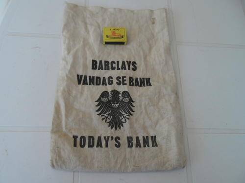 old Barclays today bank`s vandag se bank bag - very rare