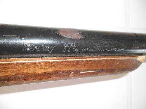 Daisy Rogers AR USA 4,5mm steel air gun shot B-B cal size is 890mm long