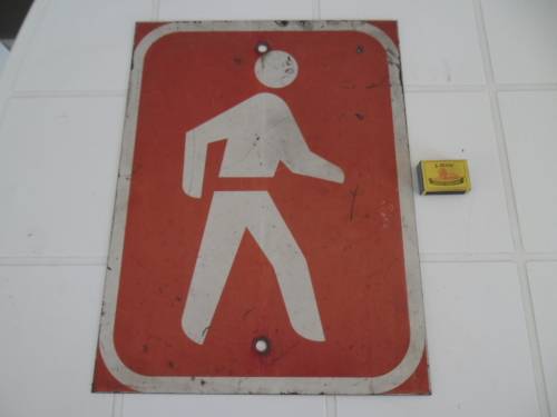 original old heavy metal sign not enamel size is 340mm x 450mm weighs 2kg