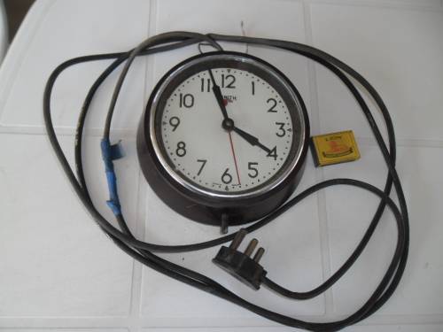 very rare small old Smith sectric wall clock working size is 205mm wide