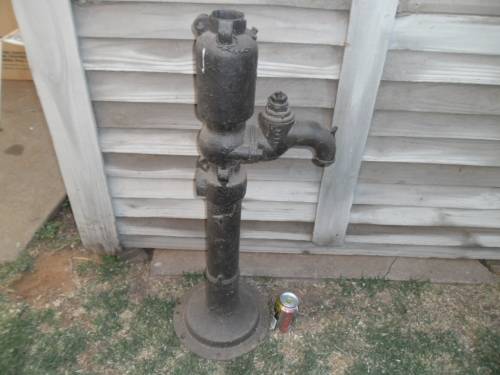 Old stunning large and heavy cast iron pump/fire tap 880mm high for decor not a reproduction
