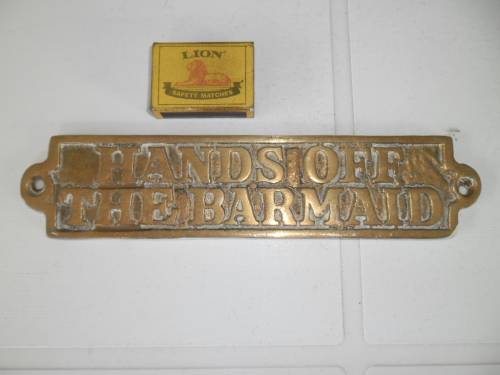 Brass casting plaque size is 235mm long postage is R60