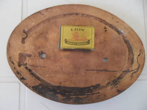 Rare Gloucester railway carriage builders brass plate 218mm wide postage R70