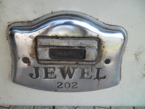 old Jewel 202 enamel cast iron stove door size is 460mm x 275mm postage R120