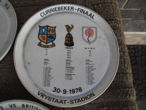 rare old wall hanging 5 Rugby plates highly collectable add Postnet to Postnet postage R140