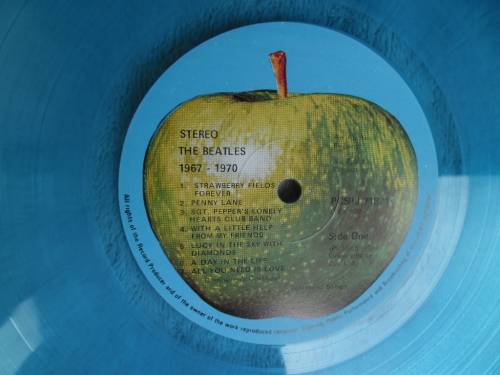 The Beatles 1967-1970 double blue vinyl in VG condition