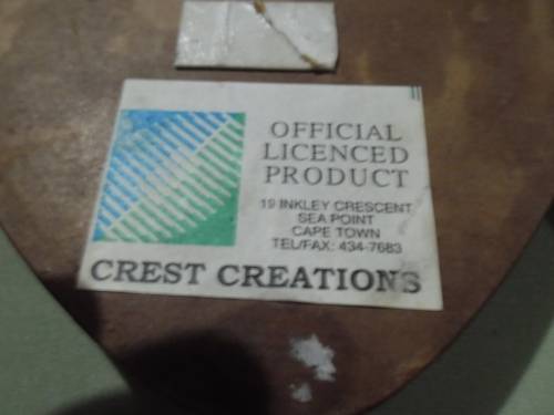 Official 2 - rare 1995 world cup S.A. Rugby Springbok wood plaques