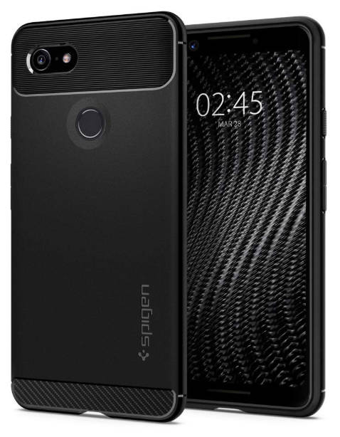 GOOGLE PIXEL 3 PREMIUM RUGGED ARMOR CASE BLACK SPIGEN | INSTOCK