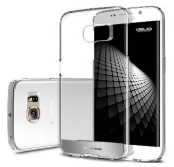 SAMSUNG GALAXY S6 EDGE PREMIUM NAKED SHIELD CASE SATIN SILVER/CLEAR OBLIQ | INSTOCK