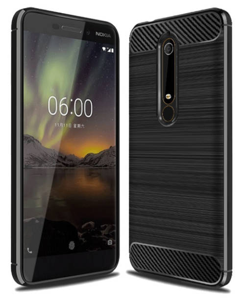 NOKIA 6.1 (2018) PROTECTIVE SLIM TPU CASE BLACK SUENSAN | INSTOCK