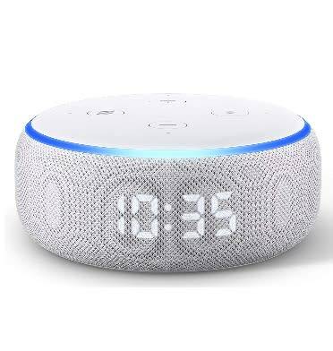AMAZON ECHO DOT WITH CLOCK (2019) SANDSTONE | INSTOCK