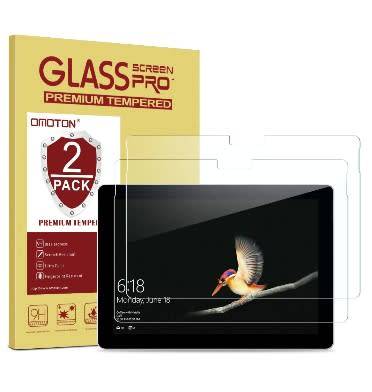 MICROSOFT SURFACE GO TEMPERED GLASS SCREEN PROTECTOR 2PK OMOTION | INSTOCK