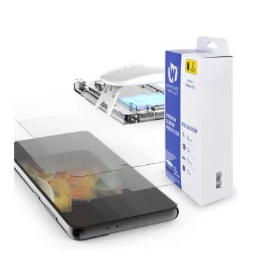 SAMSUNG GALAXY S21+ TEMPERED SCREEN PROTECTOR 3D CURVED DOME GLASS 2PK WHITESTONE | INSTOCK