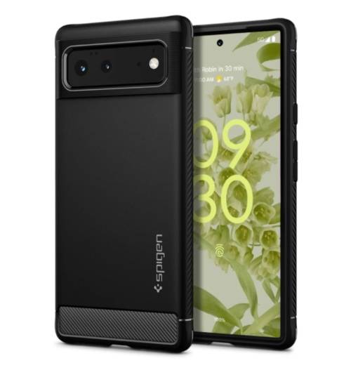 GOOGLE PIXEL 6 PREMIUM RUGGED ARMOR CASE BLACK SPIGEN | INSTOCK