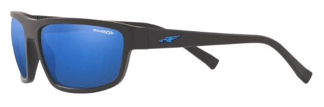 ARNETTE 0AN4259 MATTE BLACK/MIRROR BLUE MENS SUNGLASSES