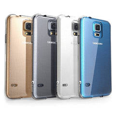 Samsung S5 Crystal Clear Soft Case Cover Skin & Screen Protector - FREE POSTAGE