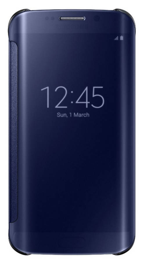 SAMSUNG GALAXY S6 EDGE S-VIEW FLIP COVER | CLEAR BLACK SAPPHIRE | INSTOCK