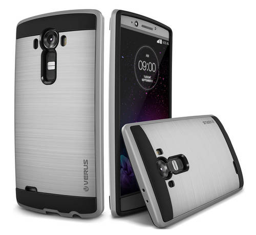 LG G4 Premium Slim Tough Armor Case | Brushed Satin Silver | INSTOCK