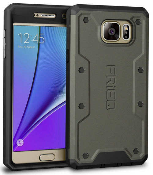 SAMSUNG GALAXY NOTE 5 RUGGED ARMORBOX FULL BODY SHOCK ABSORBENT CASE | FRIEQ | INSTOCK