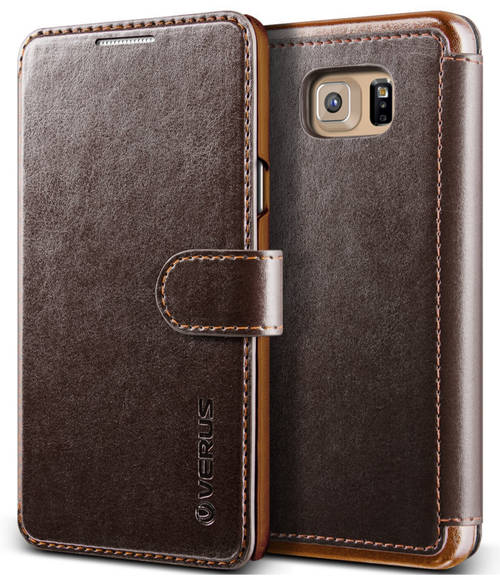SAMSUNG GALAXY NOTE 5 PREMIUM VINTAGE WALLET FLIP CASE COFFEE BROWN | VERUS | INSTOCK