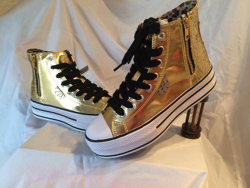SISSY BOY - GULL SNEAKER - LADIES SIZE 3 GOLD - 100% ORIGINAL - BRAND NEW - OPENING SPECIAL !!!!!!