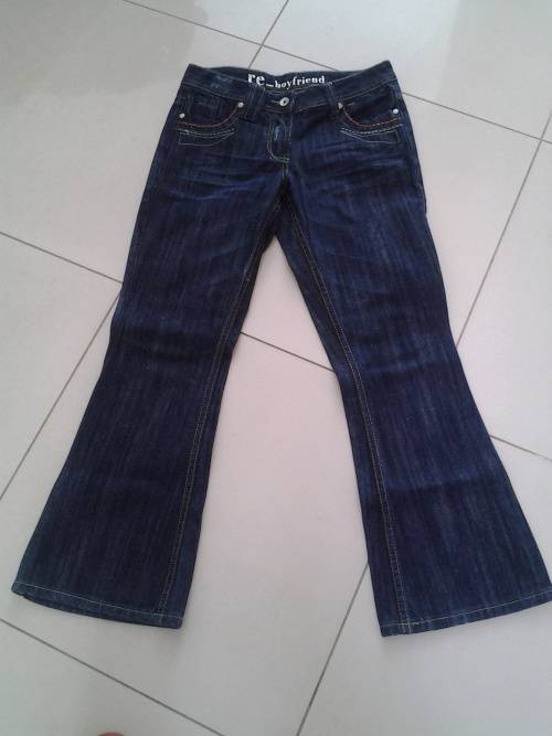 Blue "re_boyfriend" bootleg jeans (Woolworths)