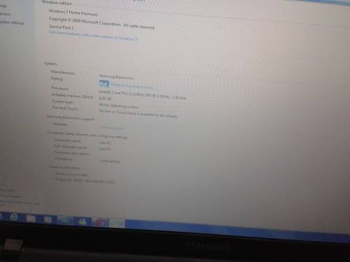 Samsung Series 3 17.3" Notebook Computer (NP300E7A) Core i3 2.53 ghzs cpu,4g ram ,1TB , windows 7