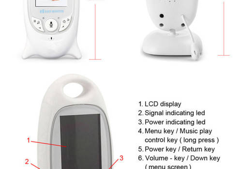 Wireless video baby monitor with camera Night Vision Infant Monitor Baby Digital Sleep Monitor Audio