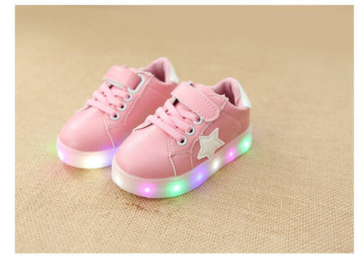 Children Shoes With Light Baby Boys Girls LED Light Up Shoes Kids Luminous Sport Shoes Glowing Sneak