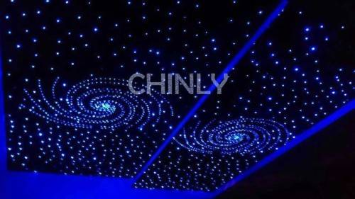 0.75mm 300Mroll PMMA plastic end glow fiber optic cable for all kind led light engine driver