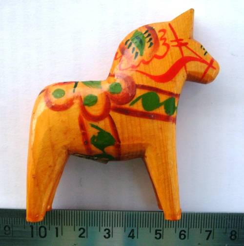 Genuine Swedish Dalecarlian horse by GA Olsson, Nusnäs, Mora,