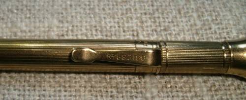 Rare Vintage Mordan Everpoint 9ct gold propelling pencil