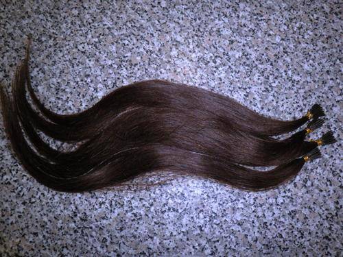 Hair Extensions Sily Soft Human Hair Light Brown 18 inch 80 pieces