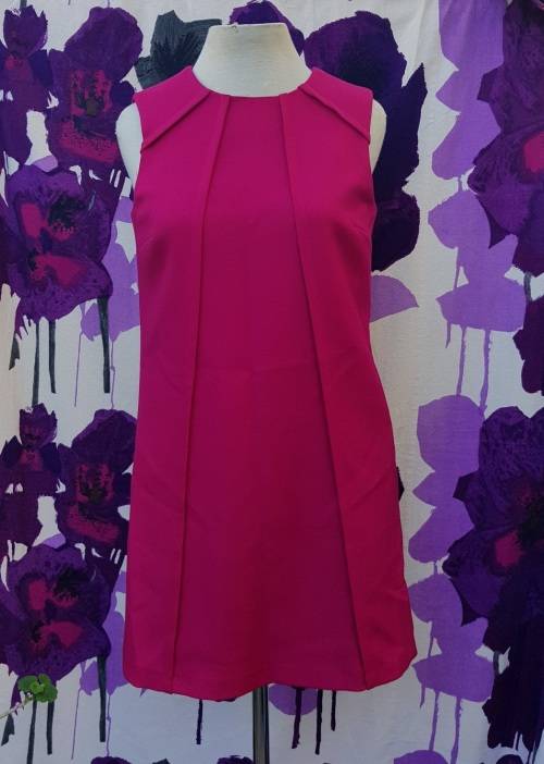 Massimo Dutti Hot Pink Pure Wool Dress Size 28