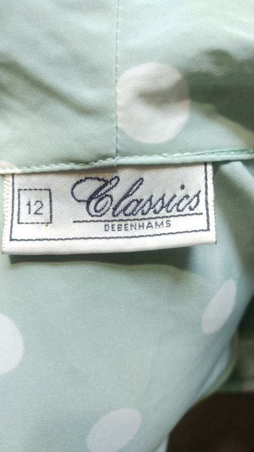 Vintage Polka dot 2 piece jacket and pleated skirt by Debenhams